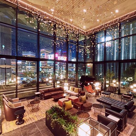The Gate Hotel Tokyo By Hulic Bagian luar foto The lounge at the 39th floor